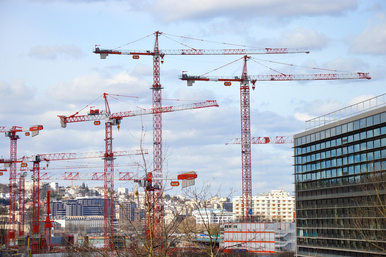 crane, building, works, city, urban, project, to build, real estate, engineering, development